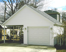 Gable Garage with Patio